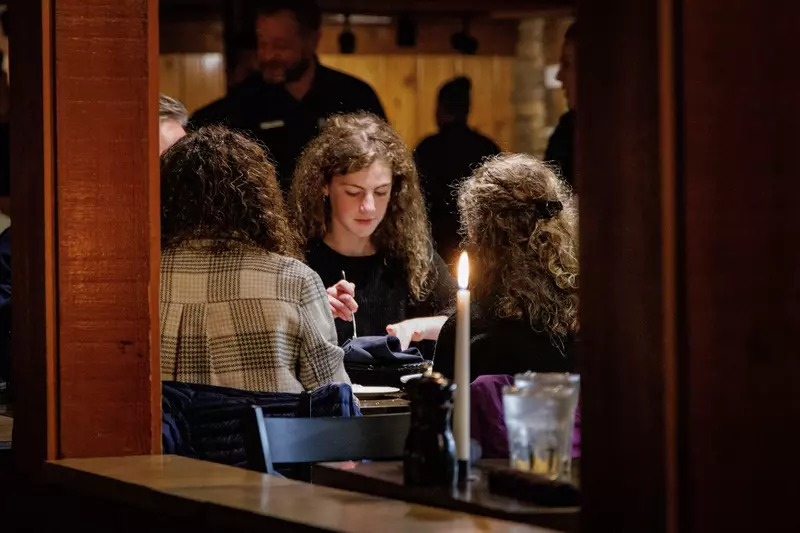 guests dining at The Peddler