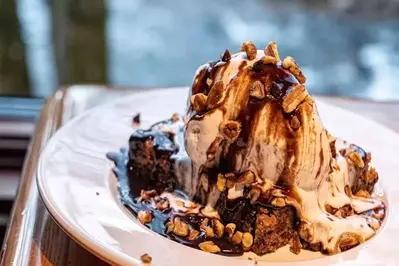 Blonde Brownie from The Peddler Steakhouse in Gatlinburg
